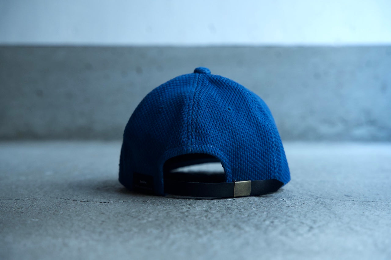 Sashiko Baseball Cap / Light Indigo "Ruffles"