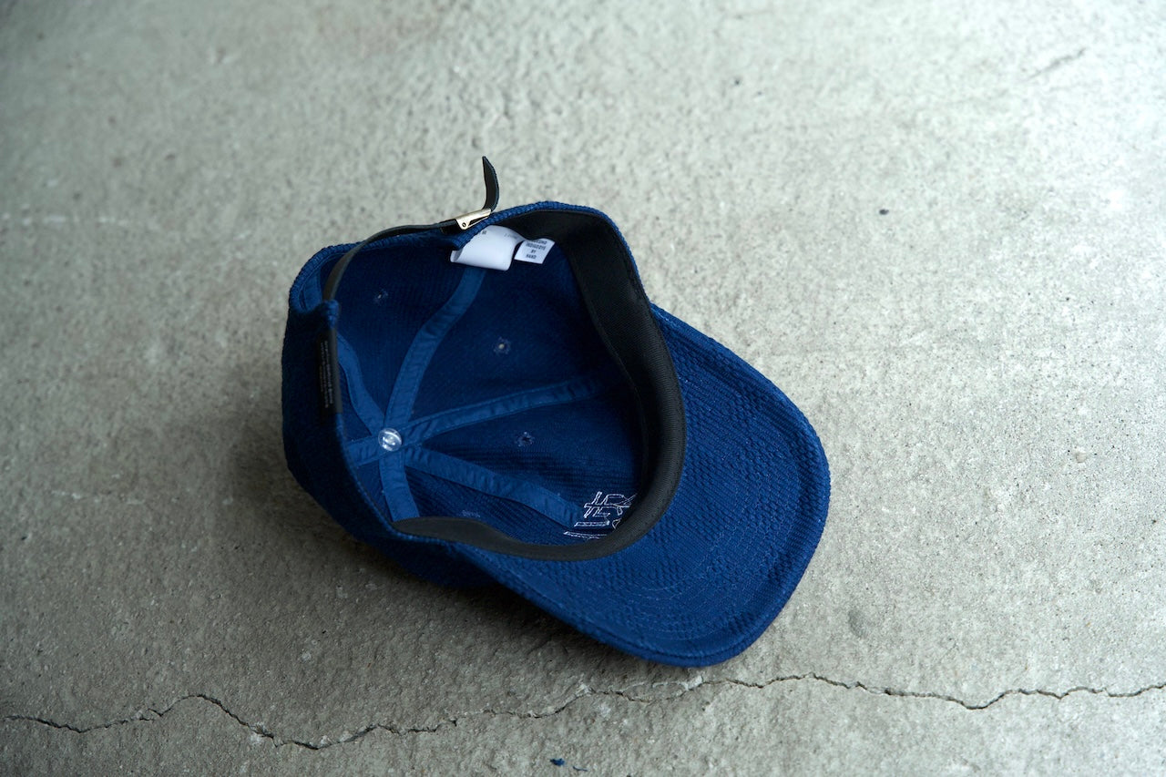 Sashiko Baseball Cap / Mid Indigo "Ichimatsu"