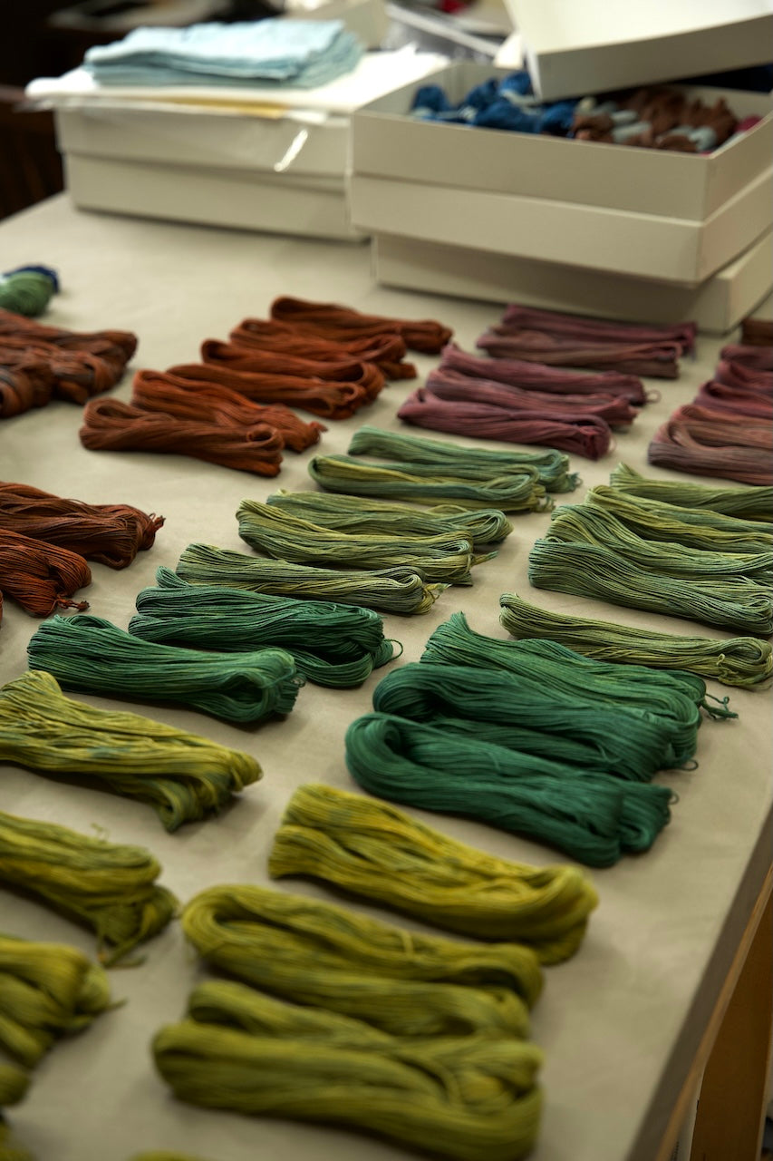 Hand-dyed Sashiko Thread Over-Dyed / Big Skein 100m