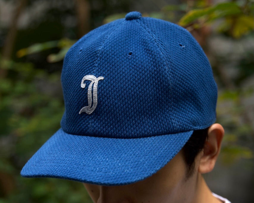 Sashiko Baseball Cap / Light Indigo "Ruffles"
