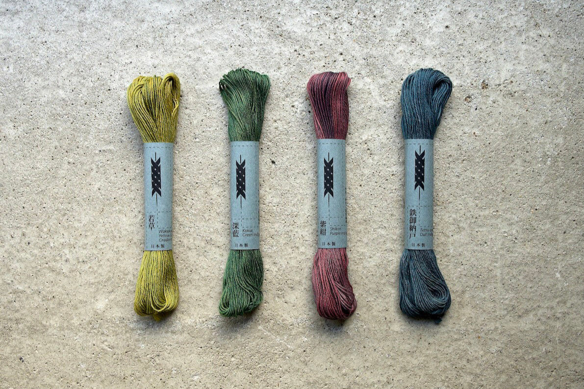 Sashiko Thread Over-Dyed / Small Skein 40m