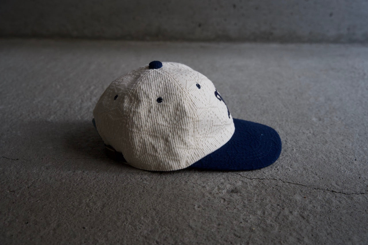 Sashiko Baseball Cap Combi "Hemp Leaf"