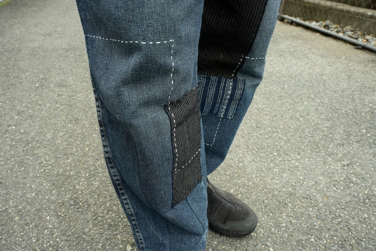 Sashiko denim pants 004