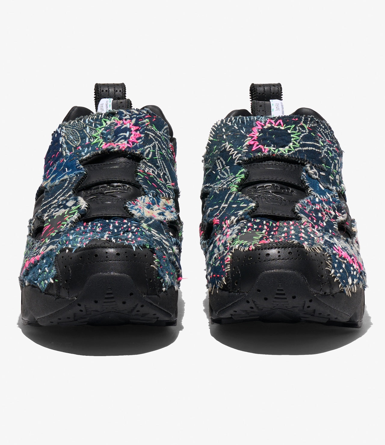 EG x JUNALE - Black Sashiko Reebok Instapump Fury 94