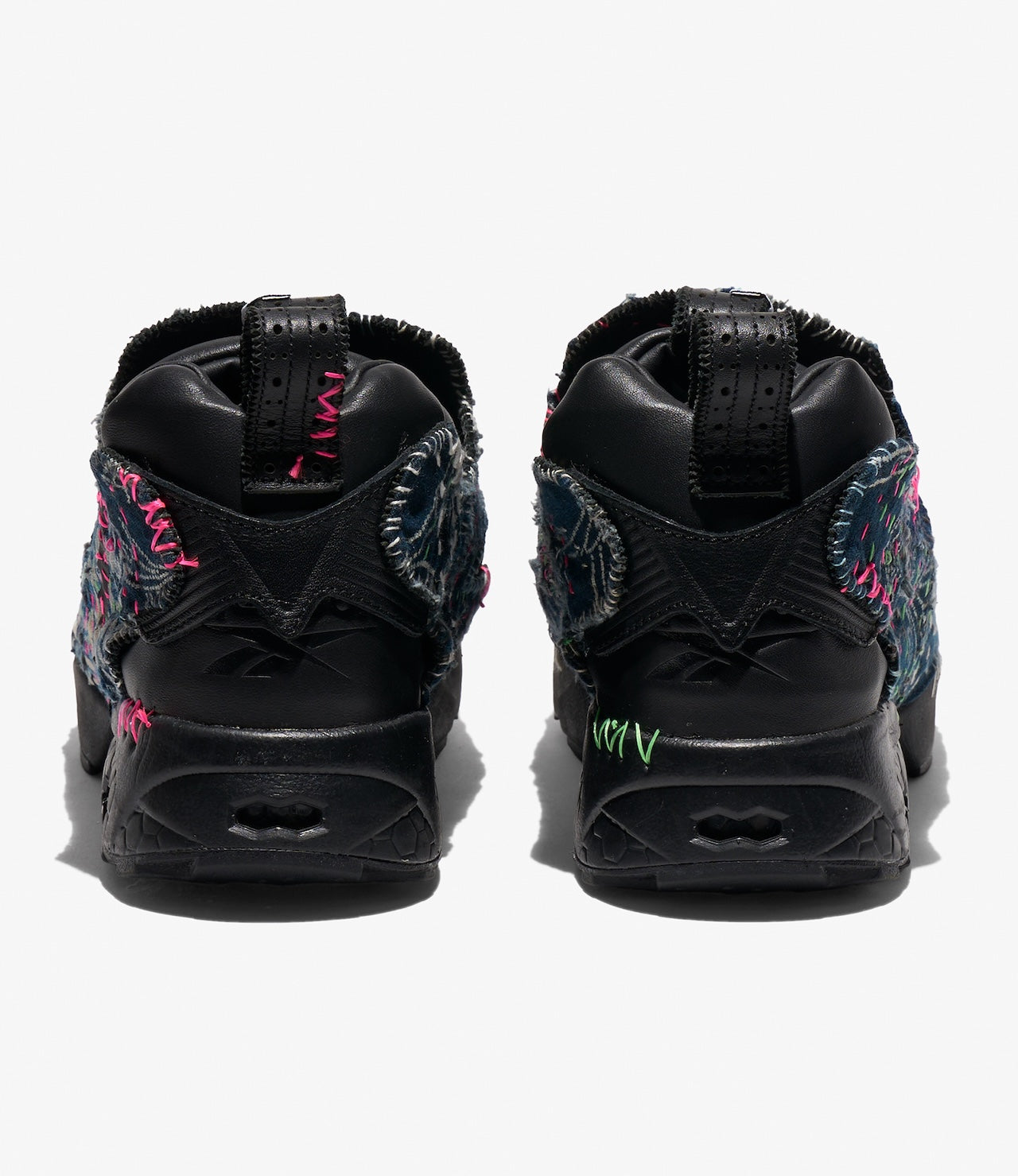 EG x JUNALE - Black Sashiko Reebok Instapump Fury 94