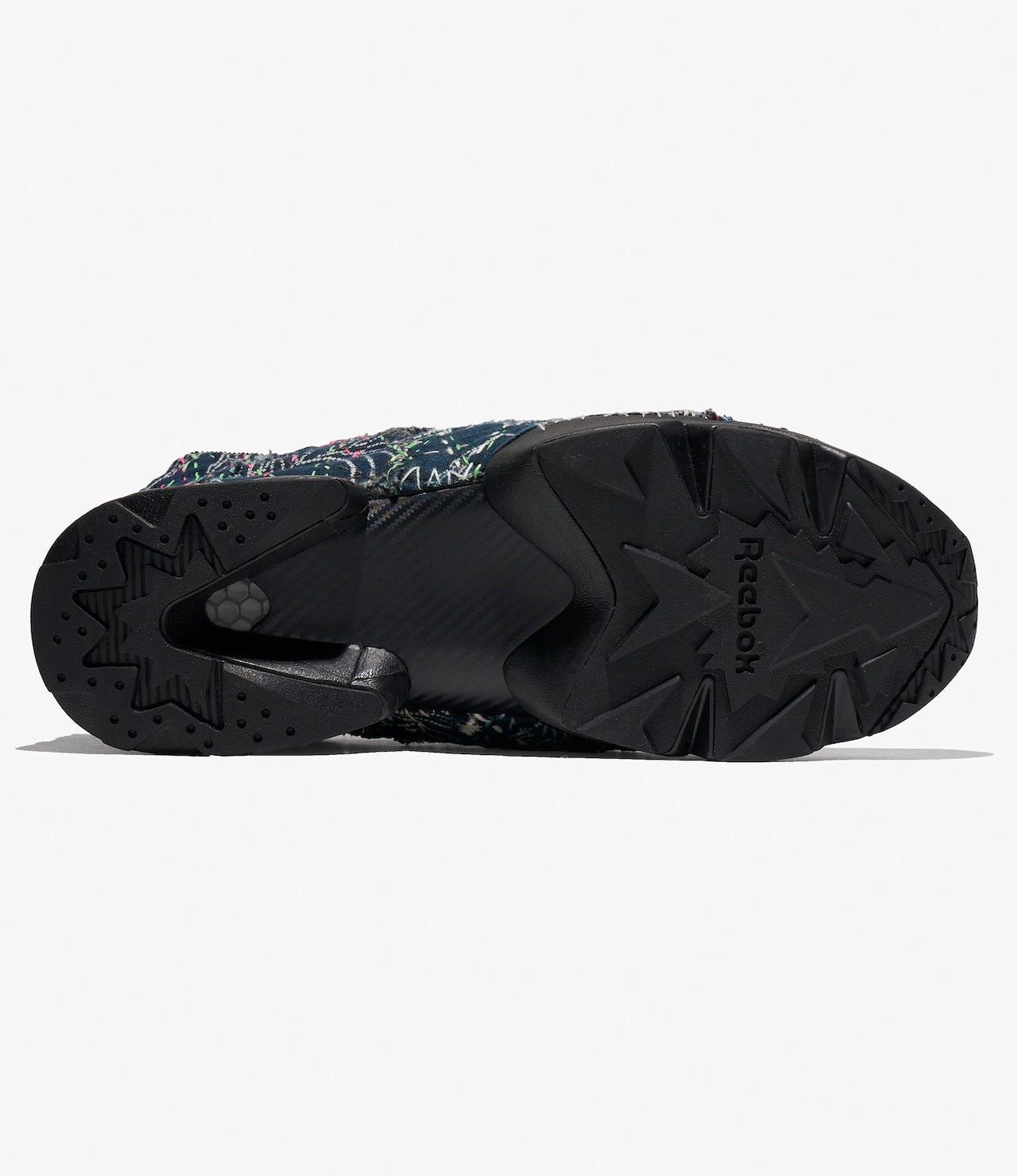 EG x JUNALE - Black Sashiko Reebok Instapump Fury 94