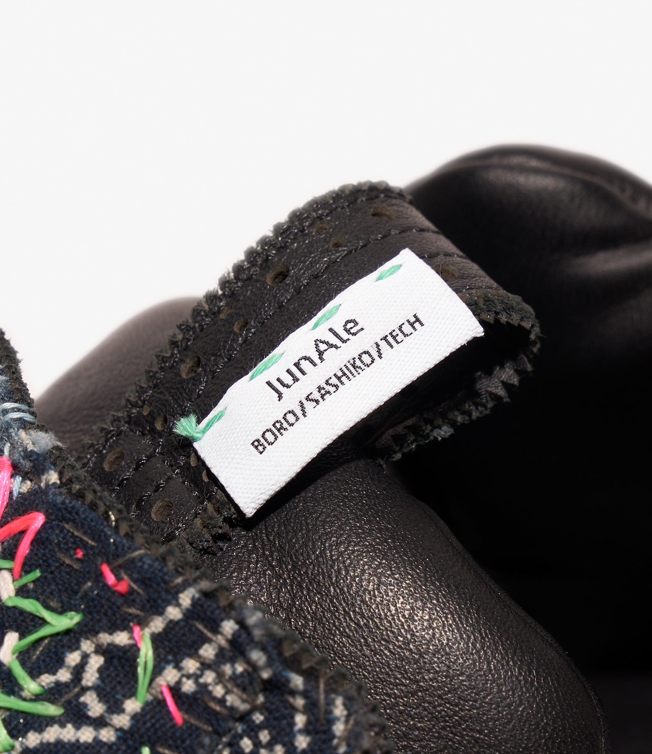 EG x JUNALE - Black Sashiko Reebok Instapump Fury 94