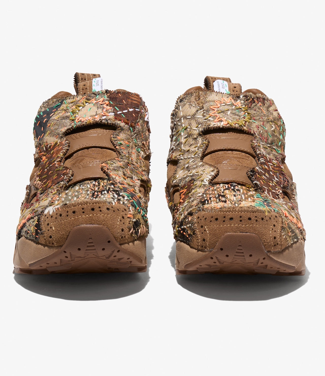 EG x JUNALE - Brown Sashiko Reebok Instapump Fury 94