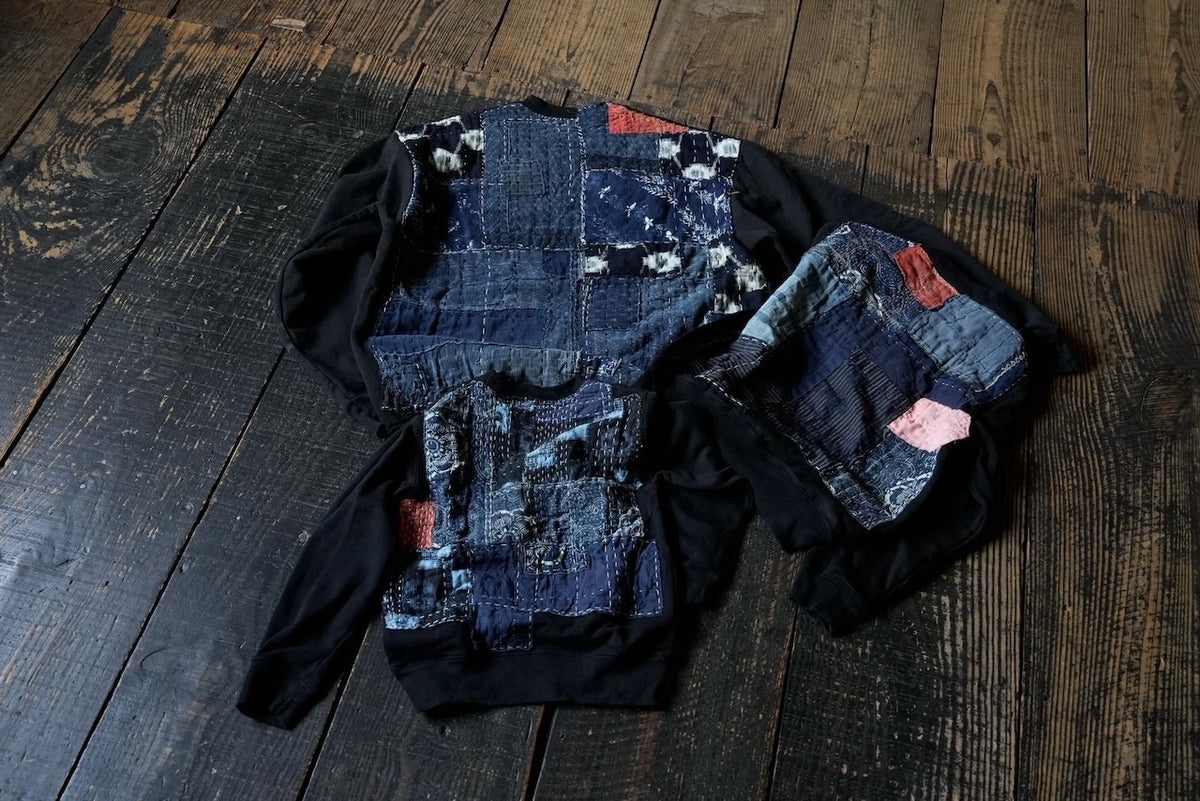 Boro Fleeced Sweat Top / JA-T-014 *受注生産