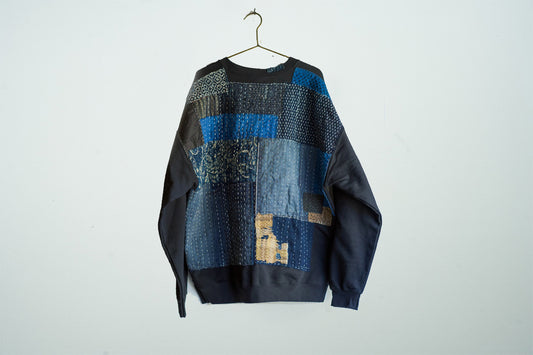 Boro Fleeced Sweat Top / JA-T-012