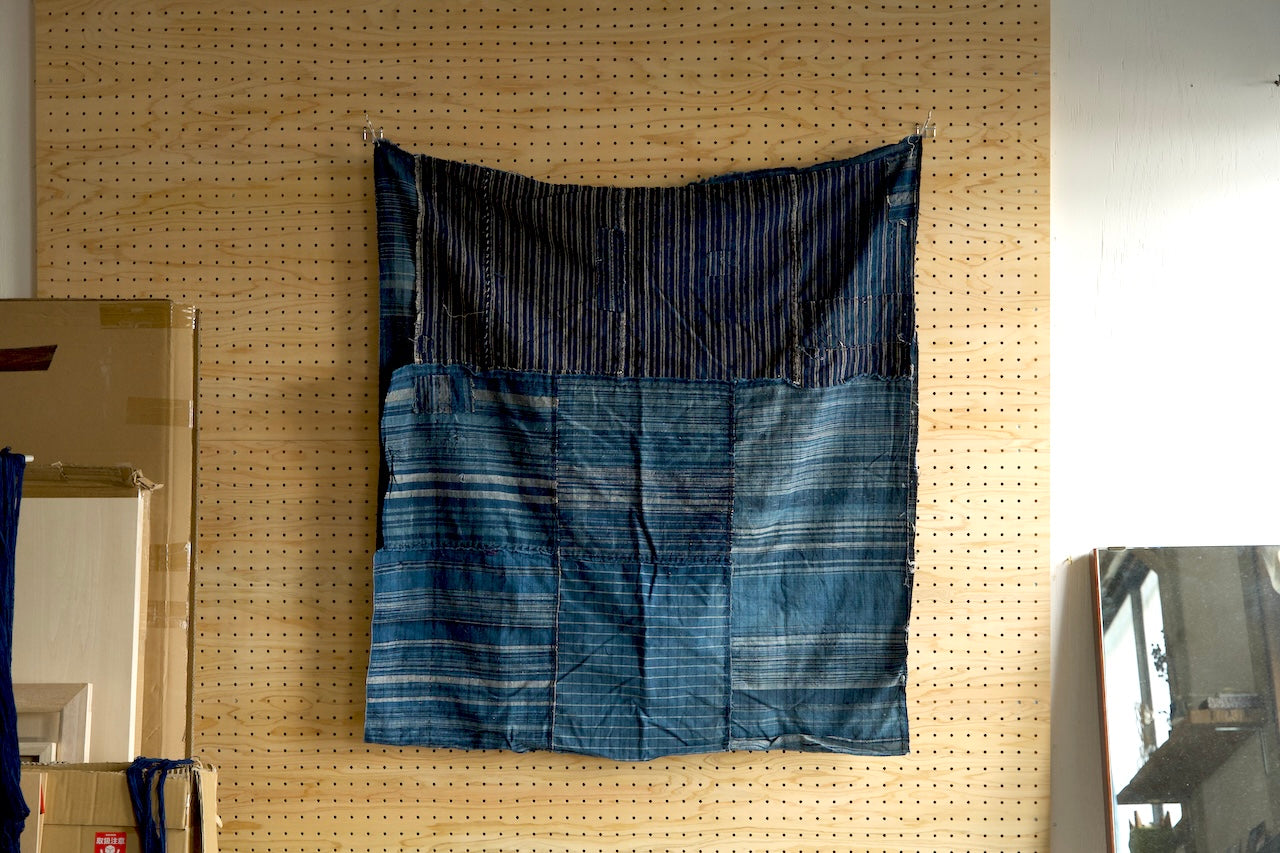 Vintage Japanese Boro Textile "Stripe"