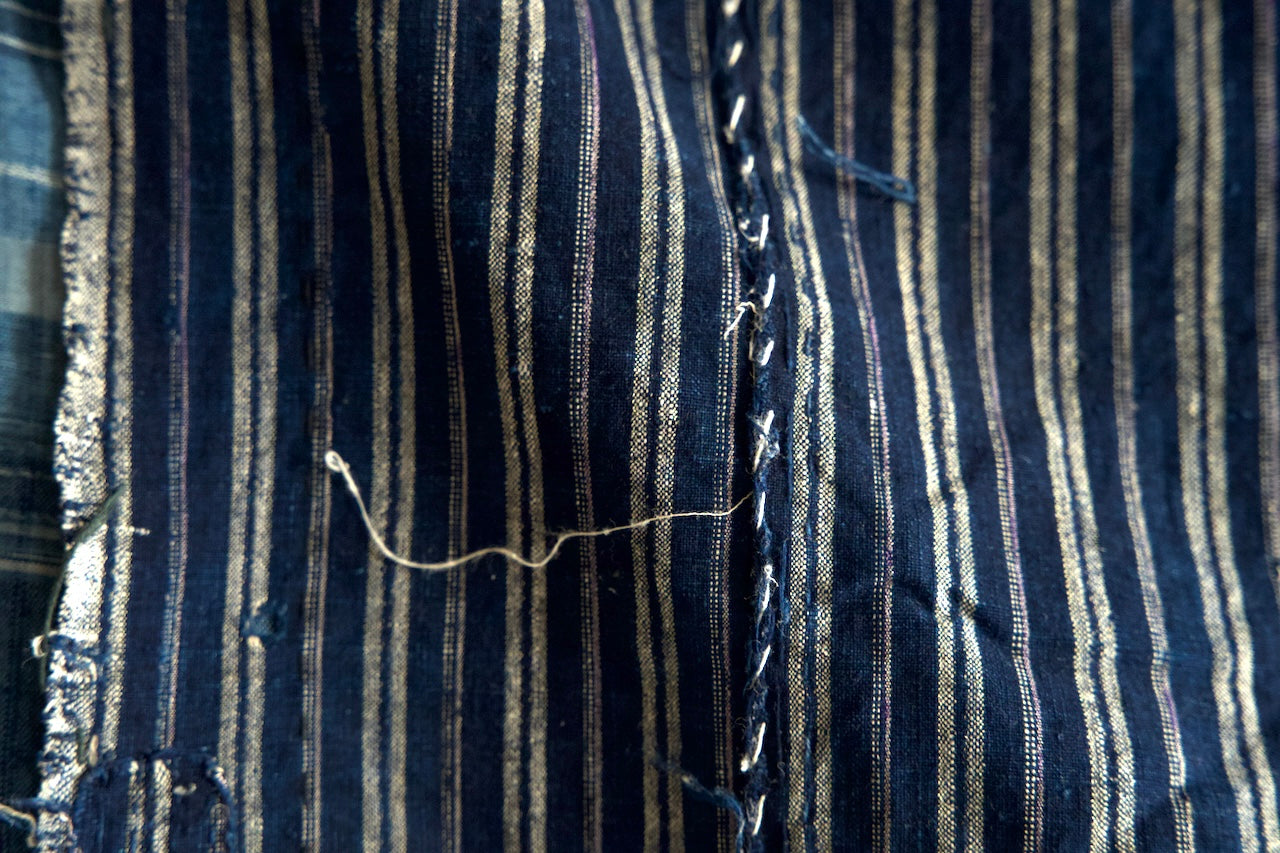 Vintage Japanese Boro Textile "Stripe"