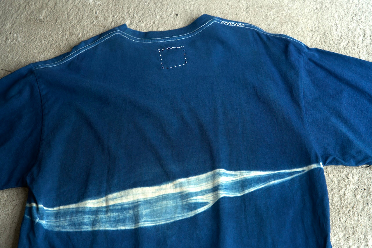 Faded Indigo Over-dye Tee / JA-T-108 [Made to order]
