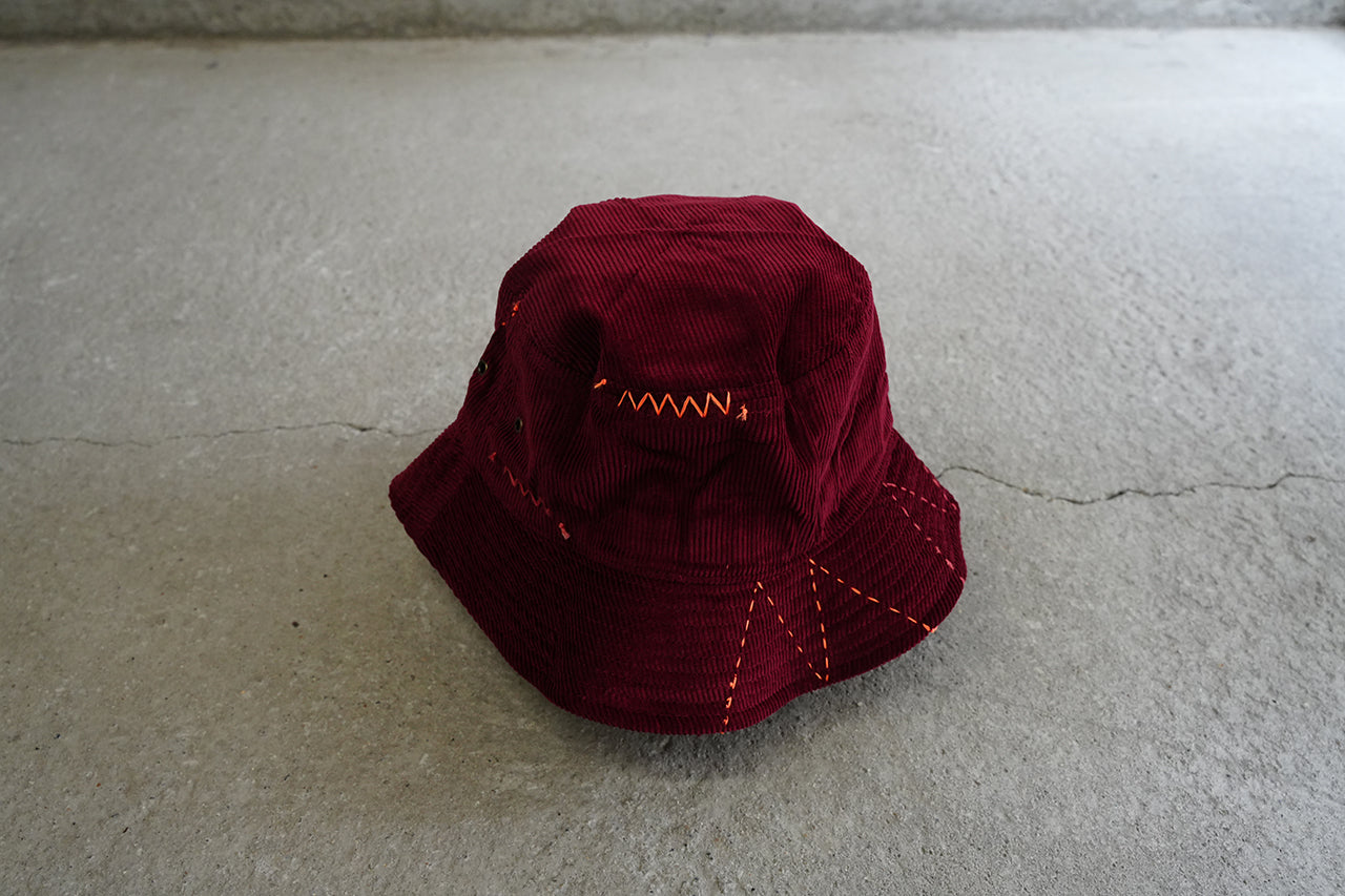 Sashiko Corduroy Bucket Hat
