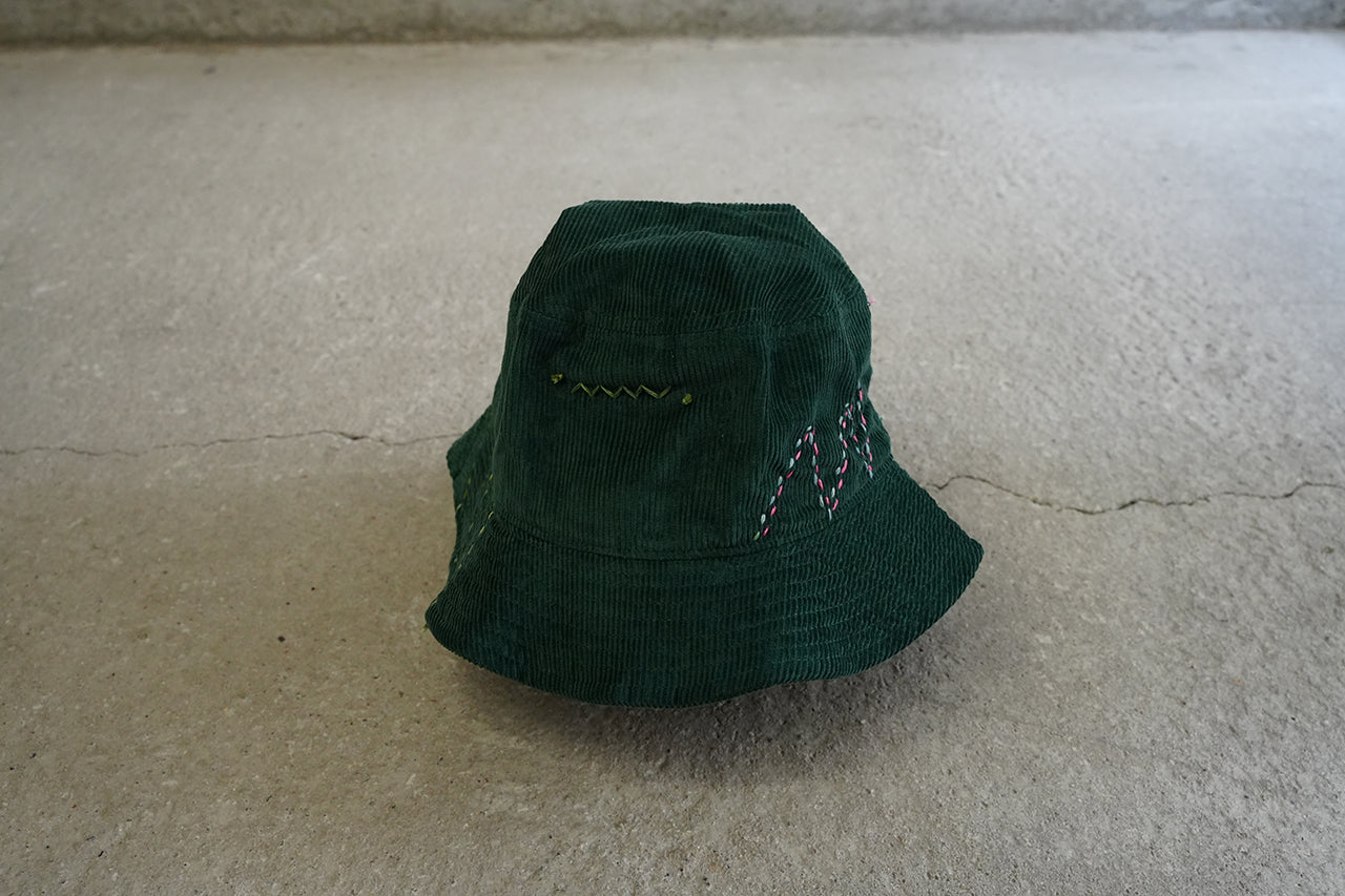 Sashiko Corduroy Bucket Hat