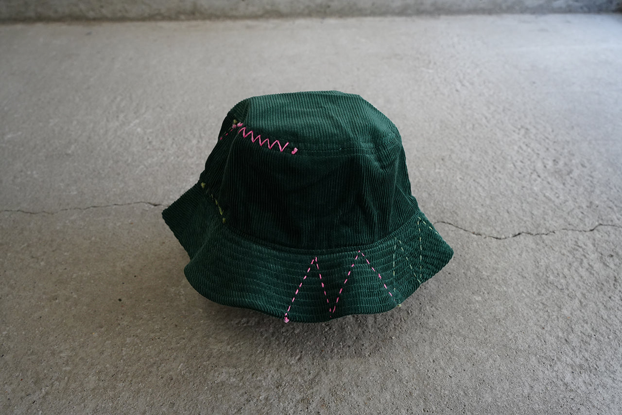 Sashiko Corduroy Bucket Hat