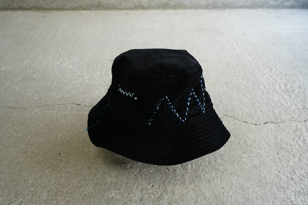 Sashiko Corduroy Bucket Hat
