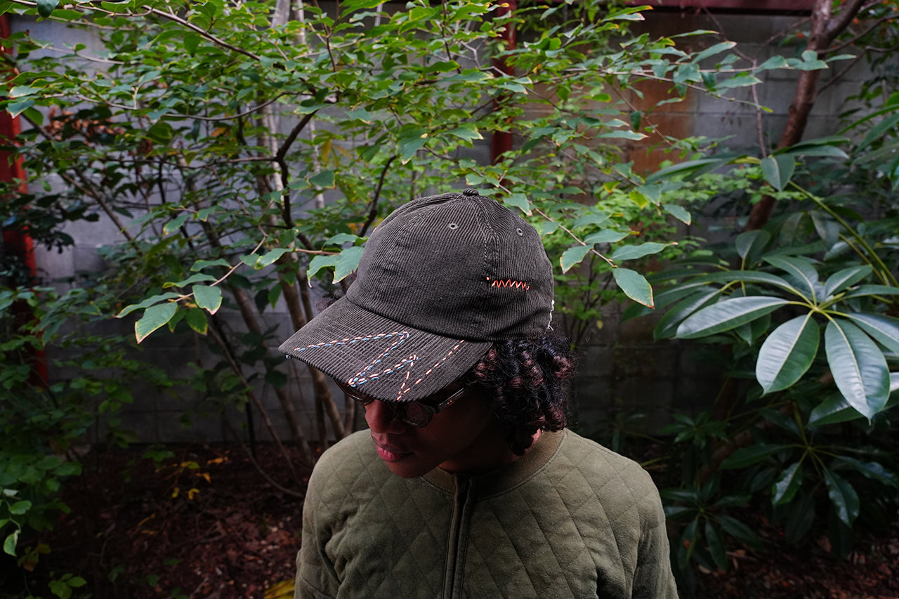 Sashiko Corduroy Cap