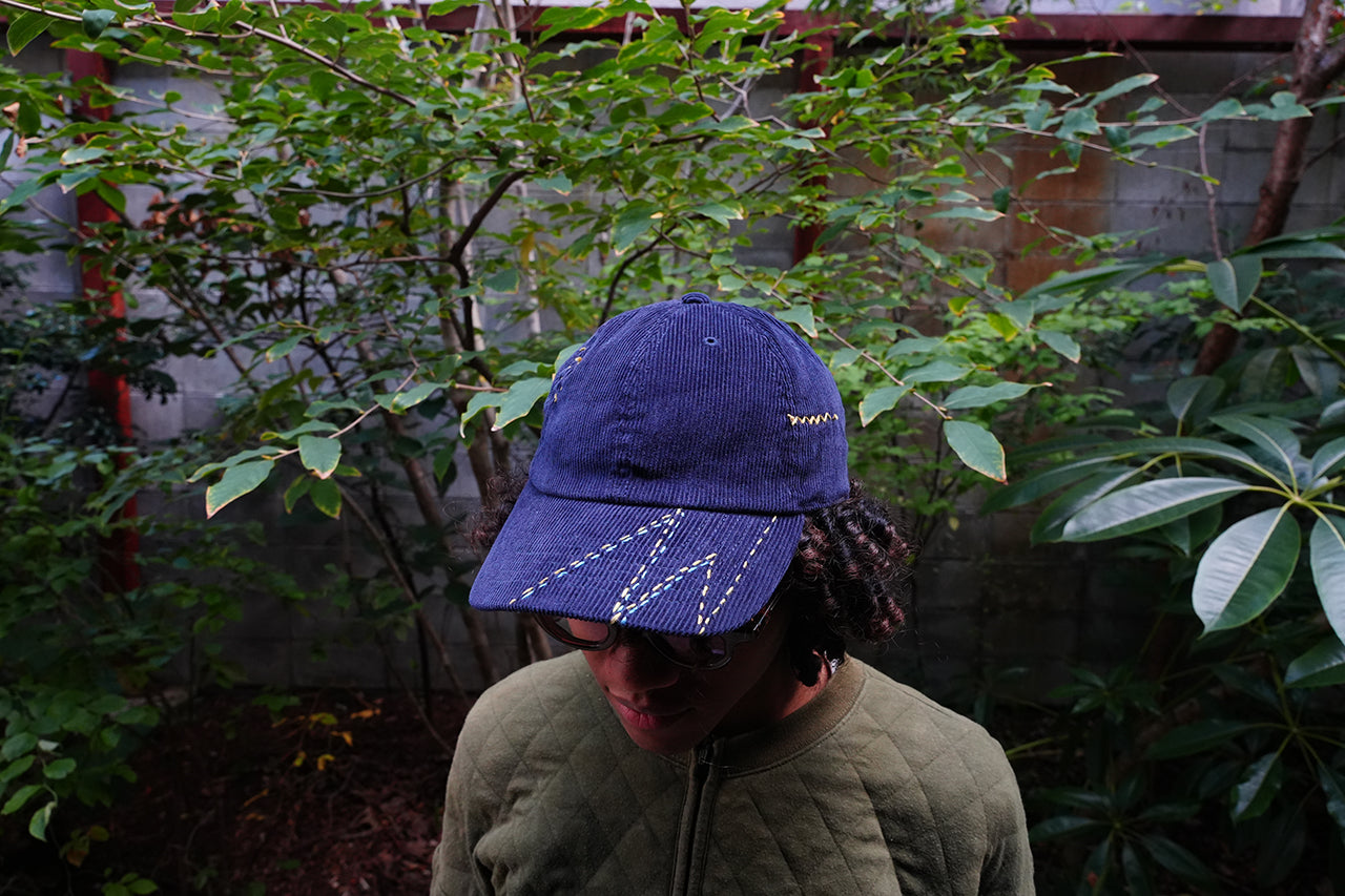 Sashiko Corduroy Cap