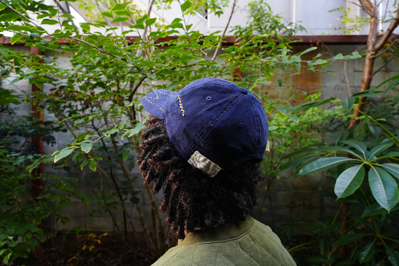 Sashiko Corduroy Cap