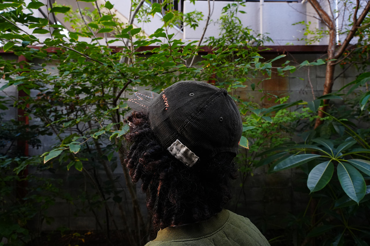 Sashiko Corduroy Cap