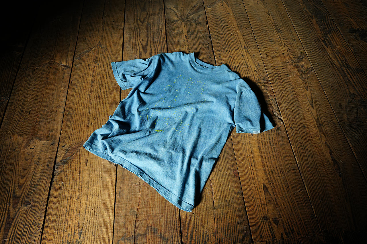 "PSMR" Graphic indigo S/S Tee / JA-T-110-2