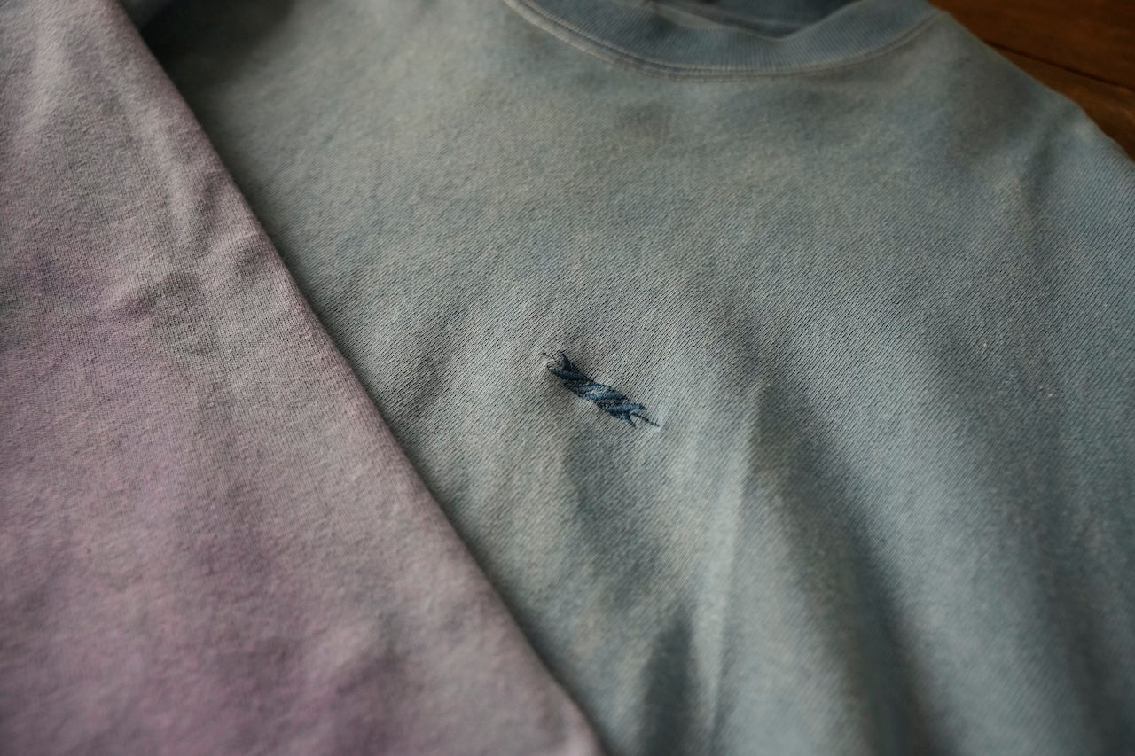 Oversized L/S Tee [INDIGO & SAFFLOWER]