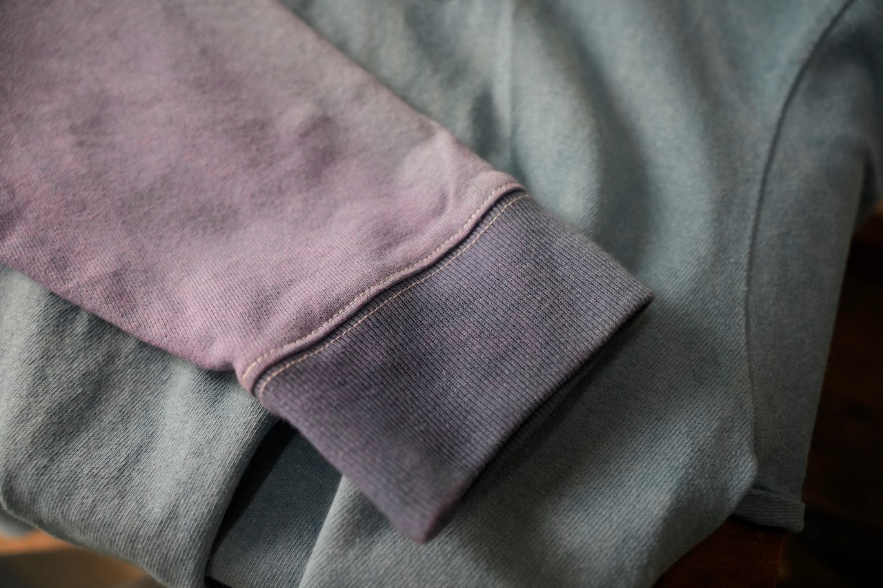 Oversized L/S Tee [INDIGO & SAFFLOWER]