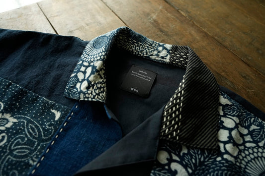 Boro Panel  Open Collar Shirt / JA-SS-003
