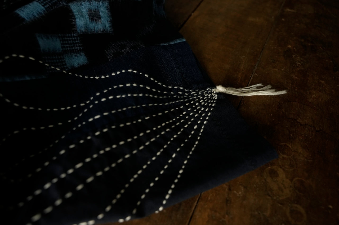 Boro Panel Open Collar Shirt / JA-SS-005