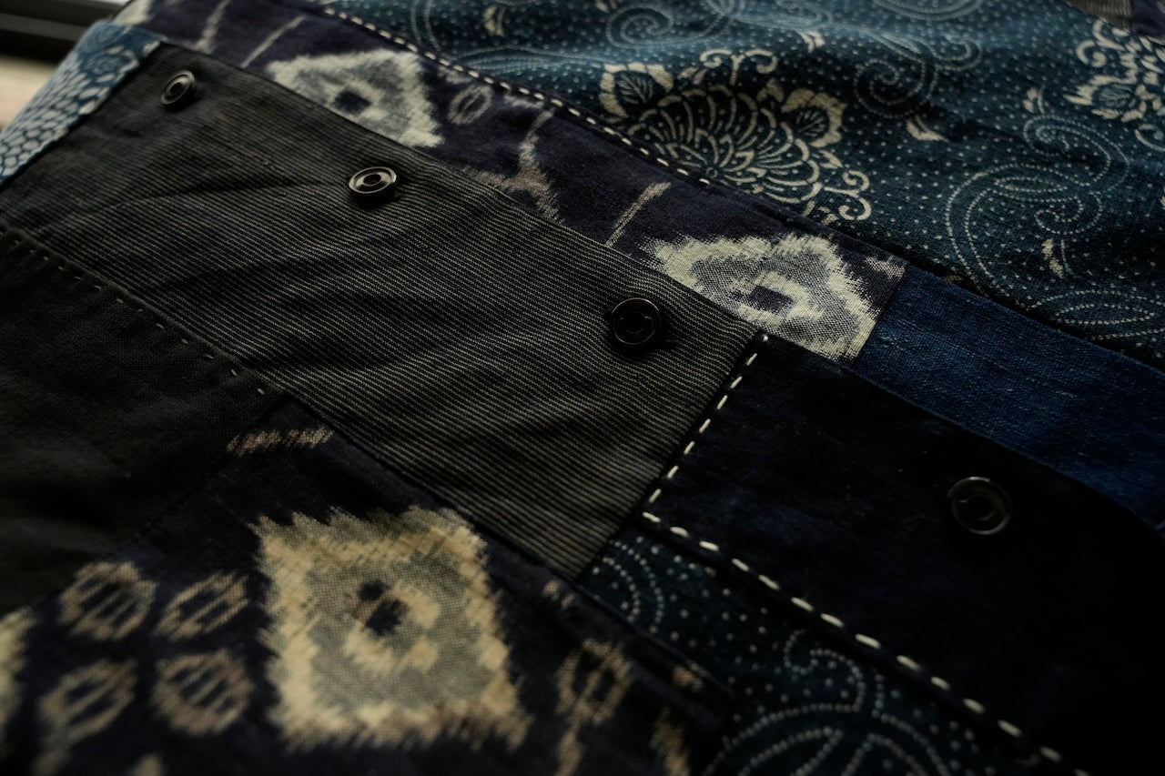 Boro Panel Open Collar Shirt / JA-SS-004