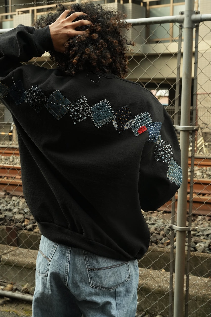 SASHIKO ARCHE SWEAT TOP