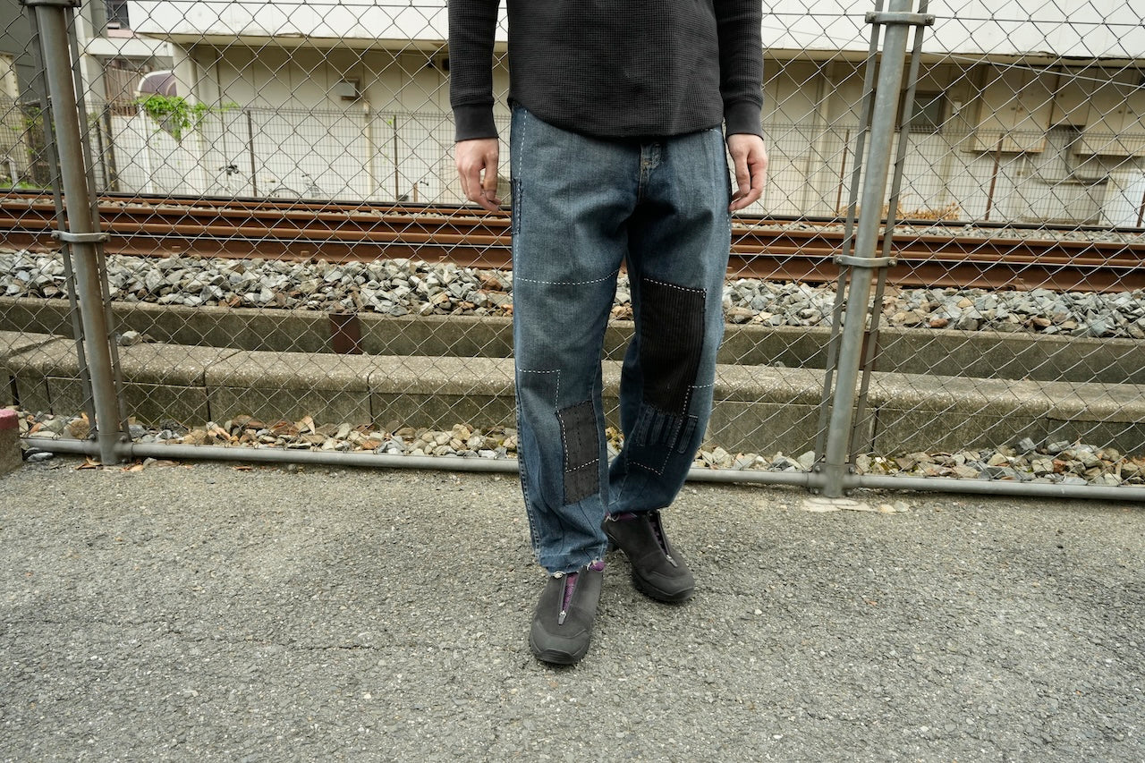Sashiko denim pants 004