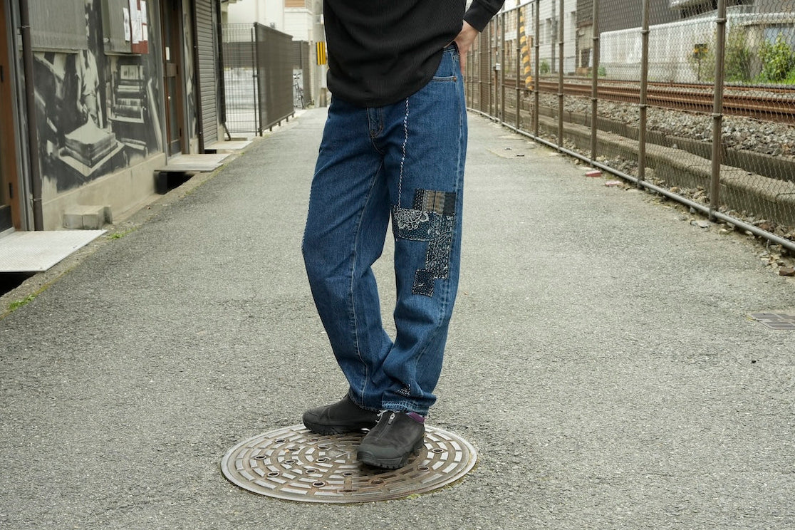 Sashiko denim pants 001