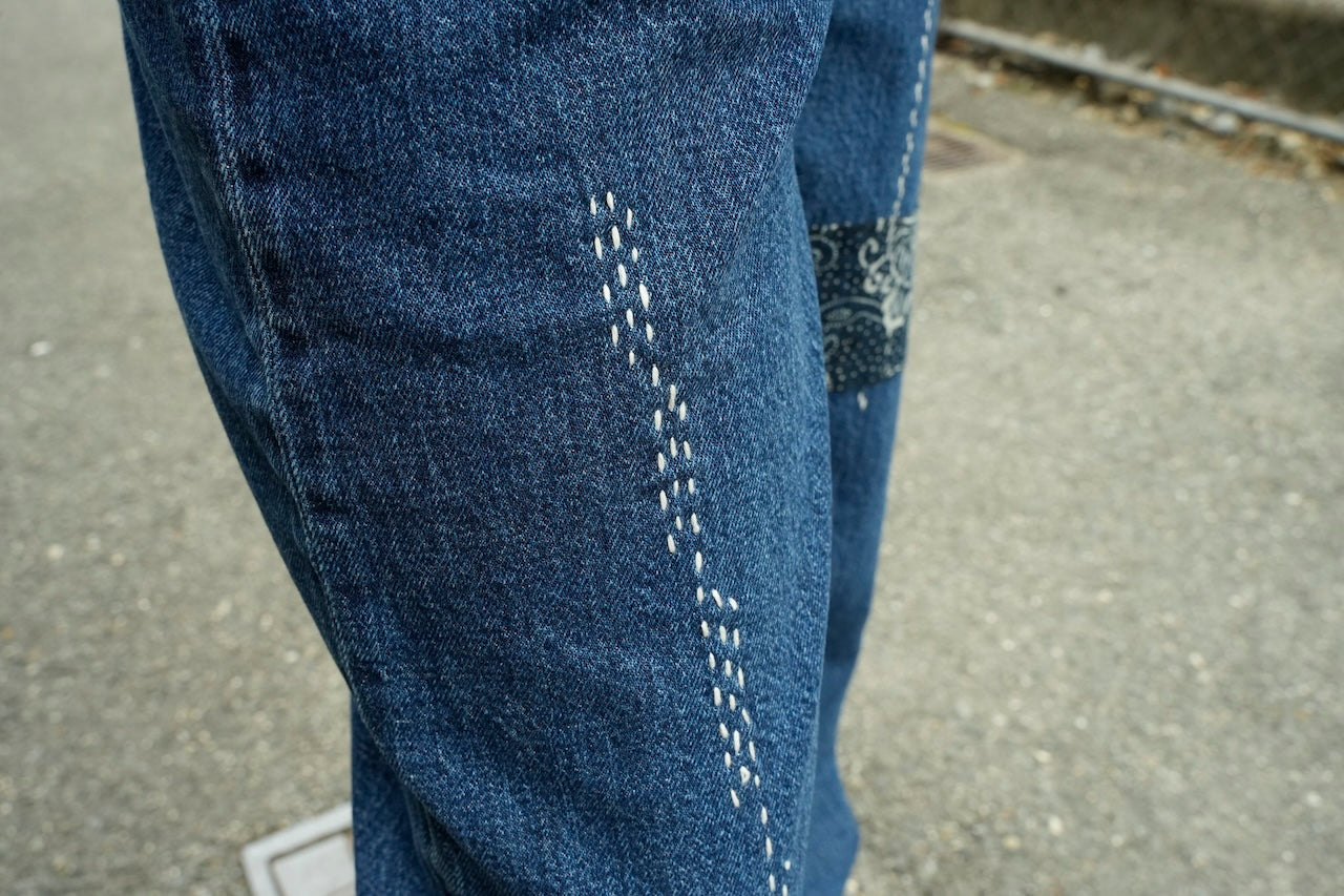 Sashiko denim pants 001