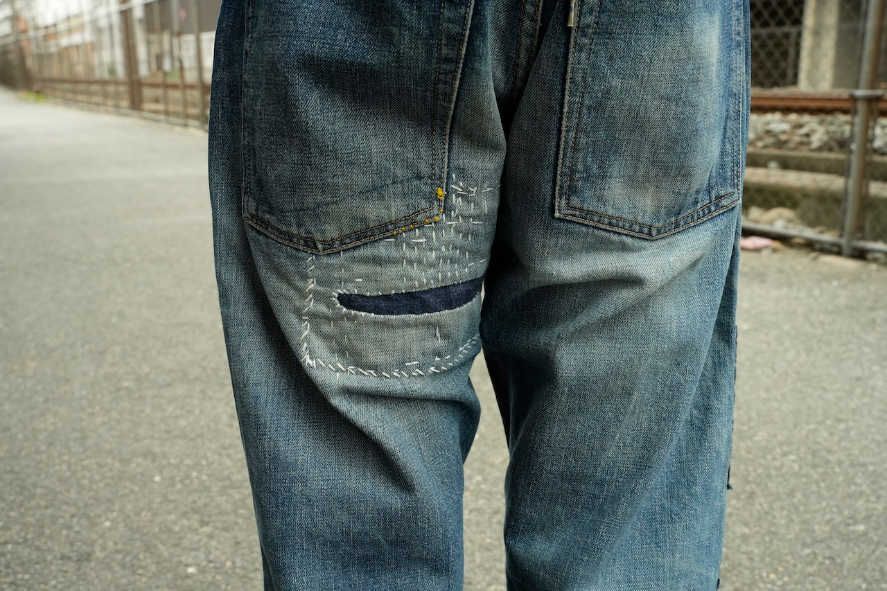 Sashiko denim pants 003