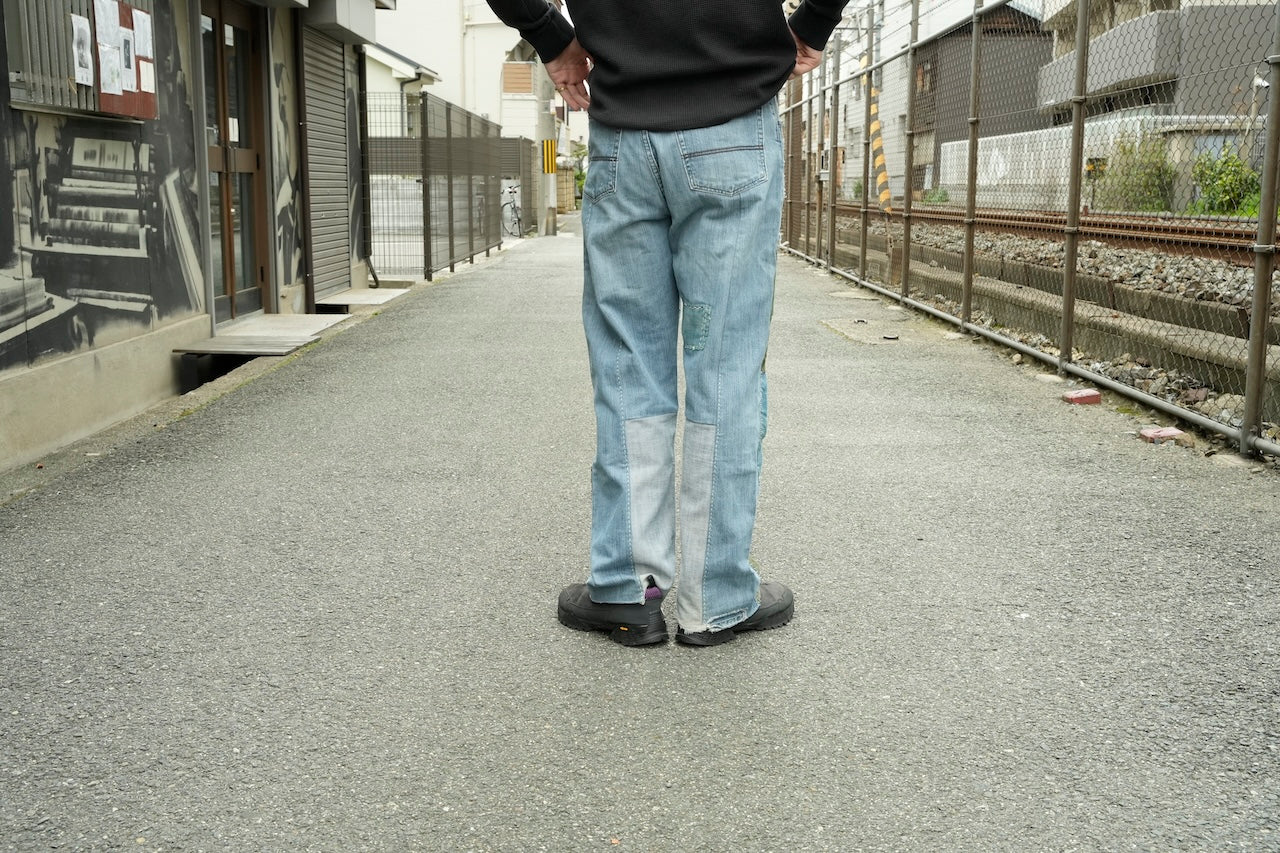 LIGHT BLUE DENIM SASHIKO PATCHED 005