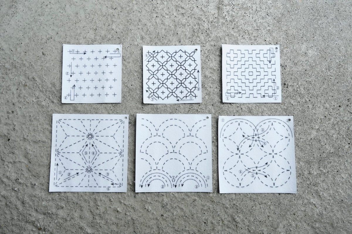 水溶性刺し子用図案シート