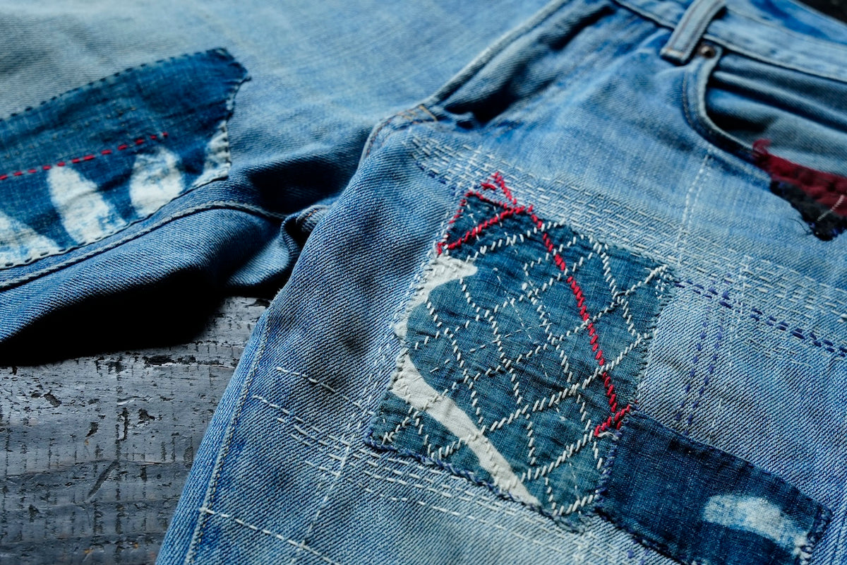 Sashiko Denim Pants 006