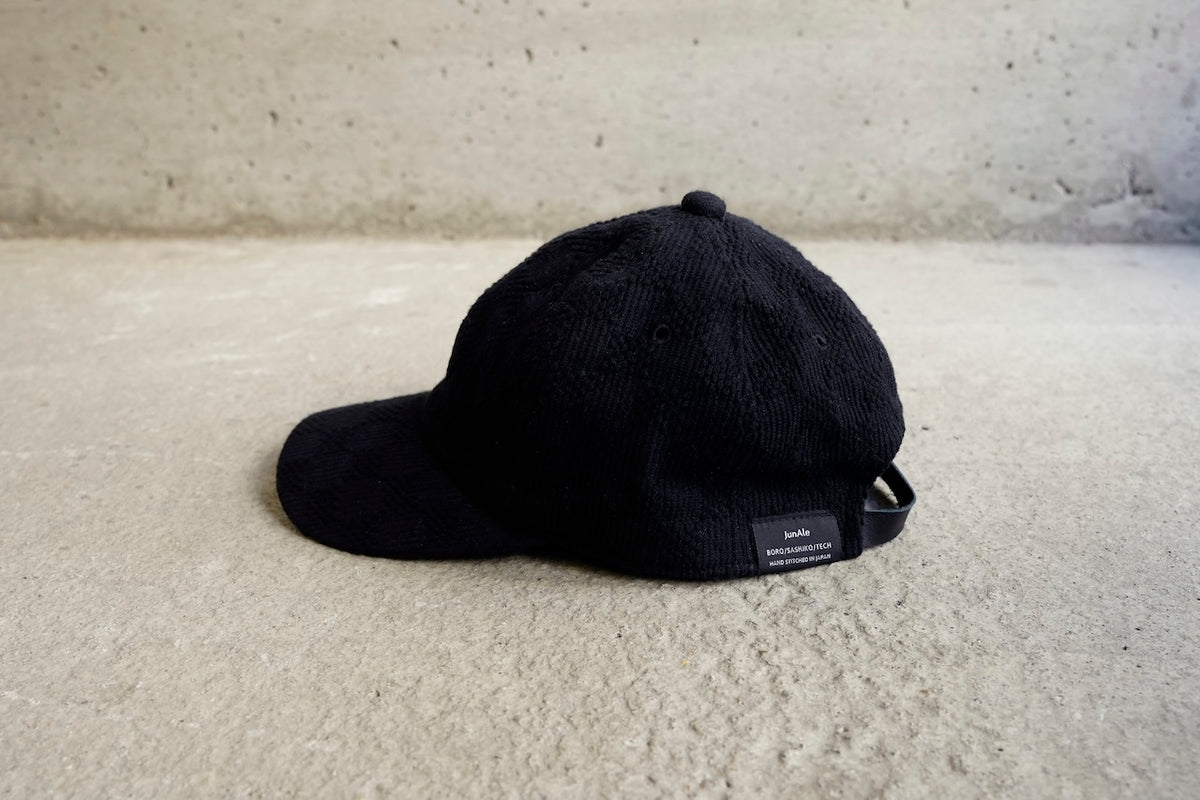 Sashiko Baseball Cap / Ultimate Black "一松"