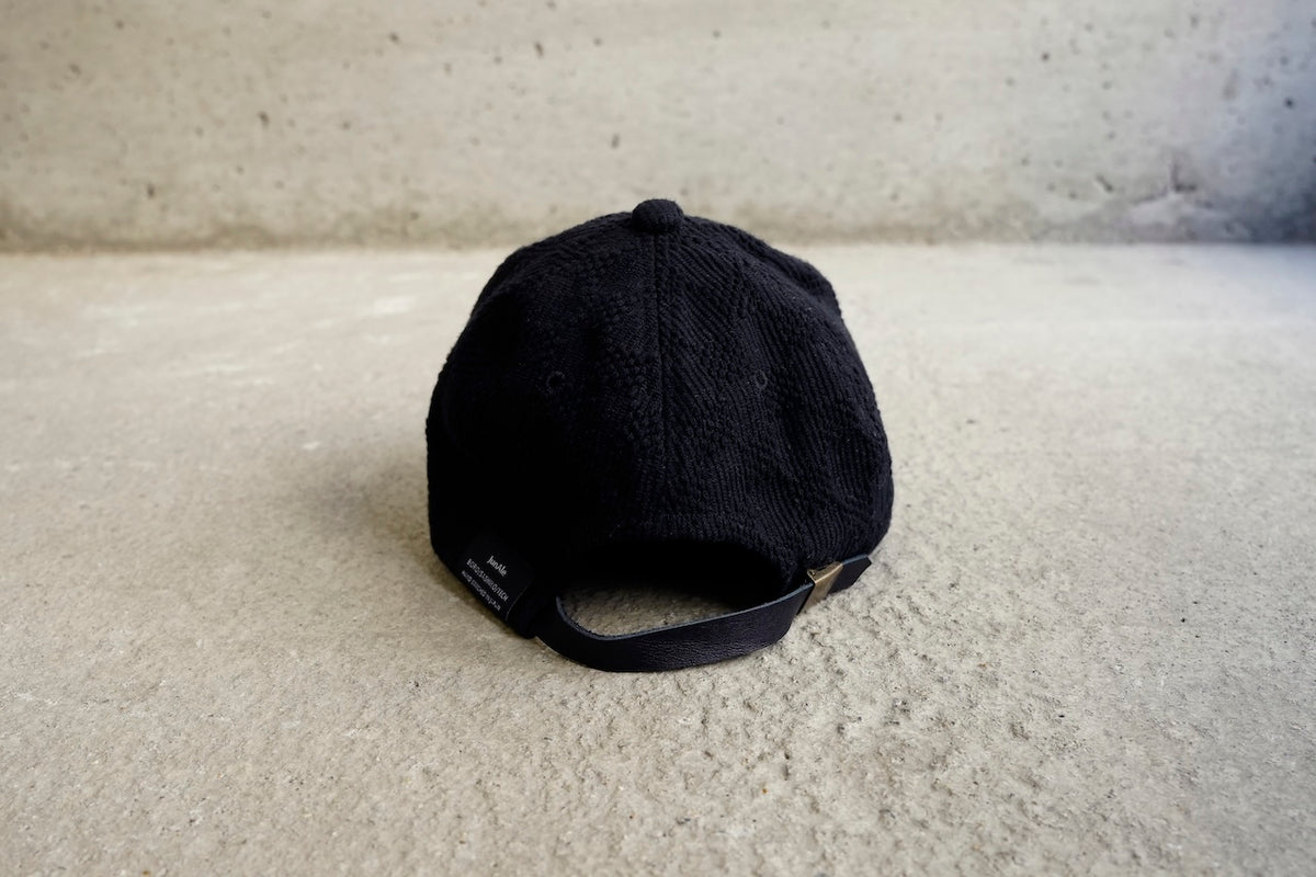 Sashiko Baseball Cap / Ultimate Black "一松"