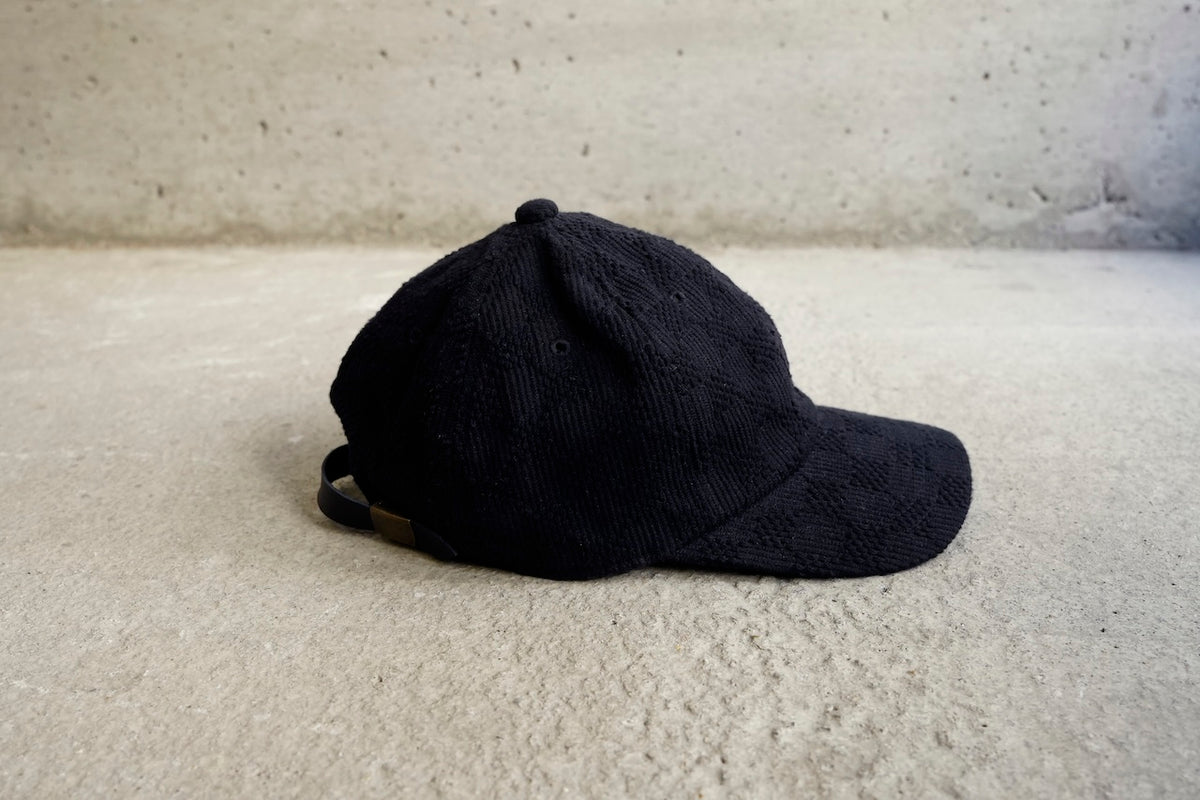Sashiko Baseball Cap / Ultimate Black "一松"