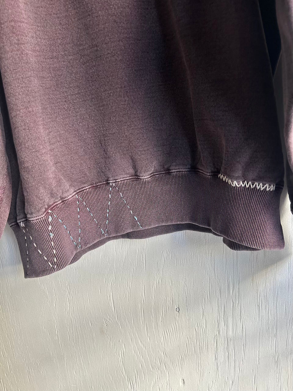 SASHIKO ZIGZAG SWEAT TOP
