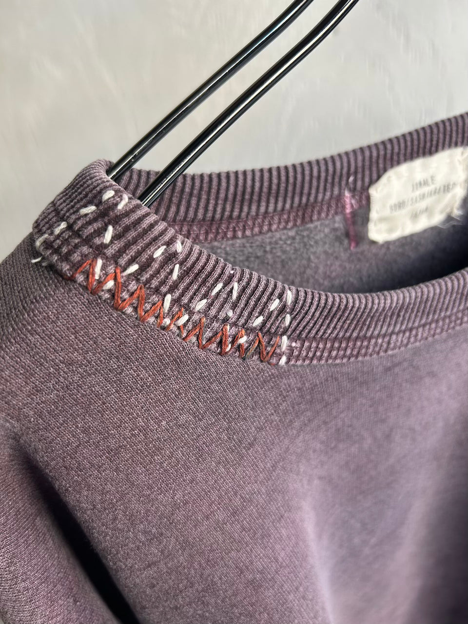 SASHIKO ZIGZAG SWEAT TOP