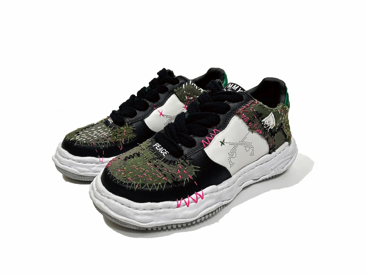 JunAle SASHIKO Maison MIHARAYASUHIRO SNEAKER / GREEN x WHITE