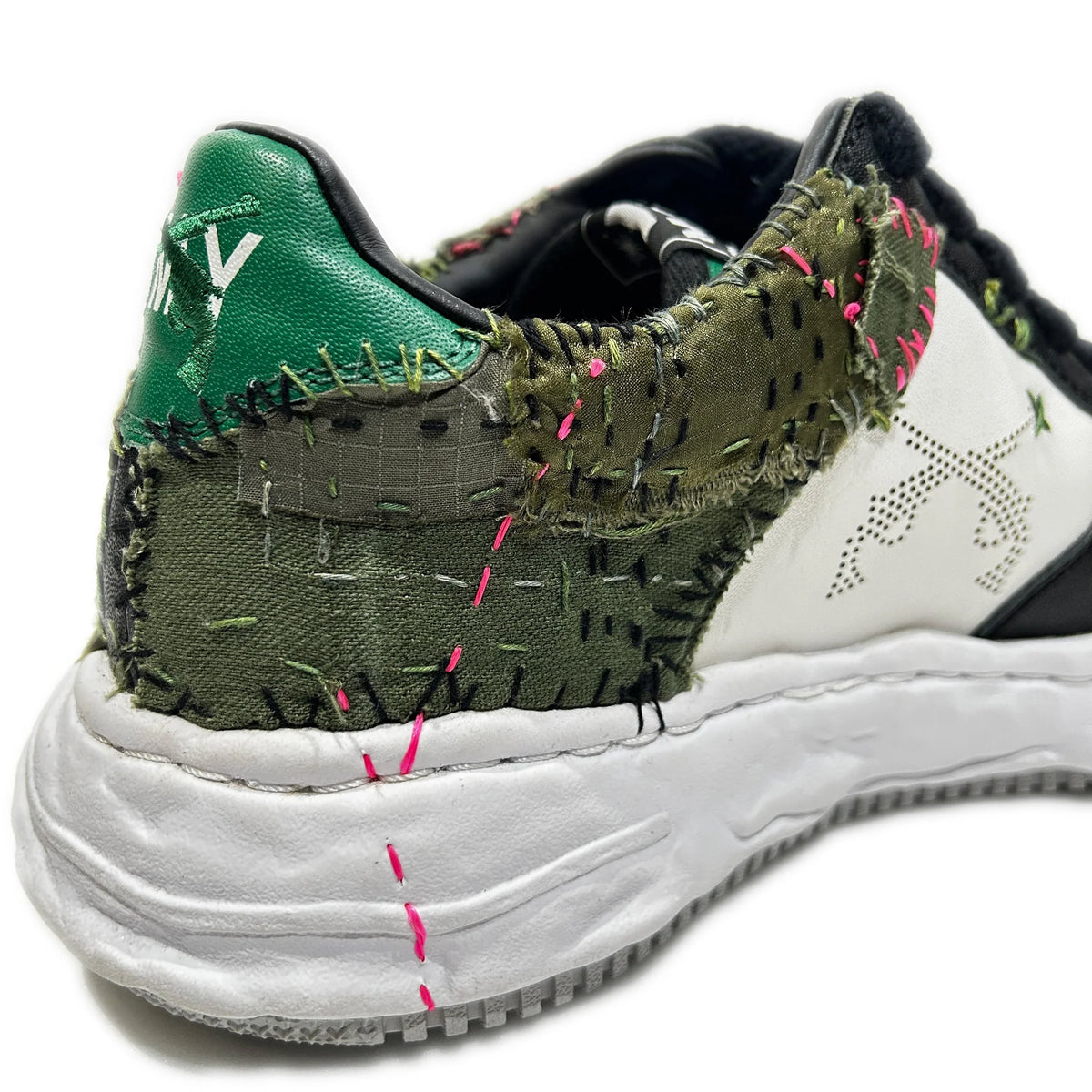 JunAle SASHIKO Maison MIHARAYASUHIRO SNEAKER / GREEN x WHITE