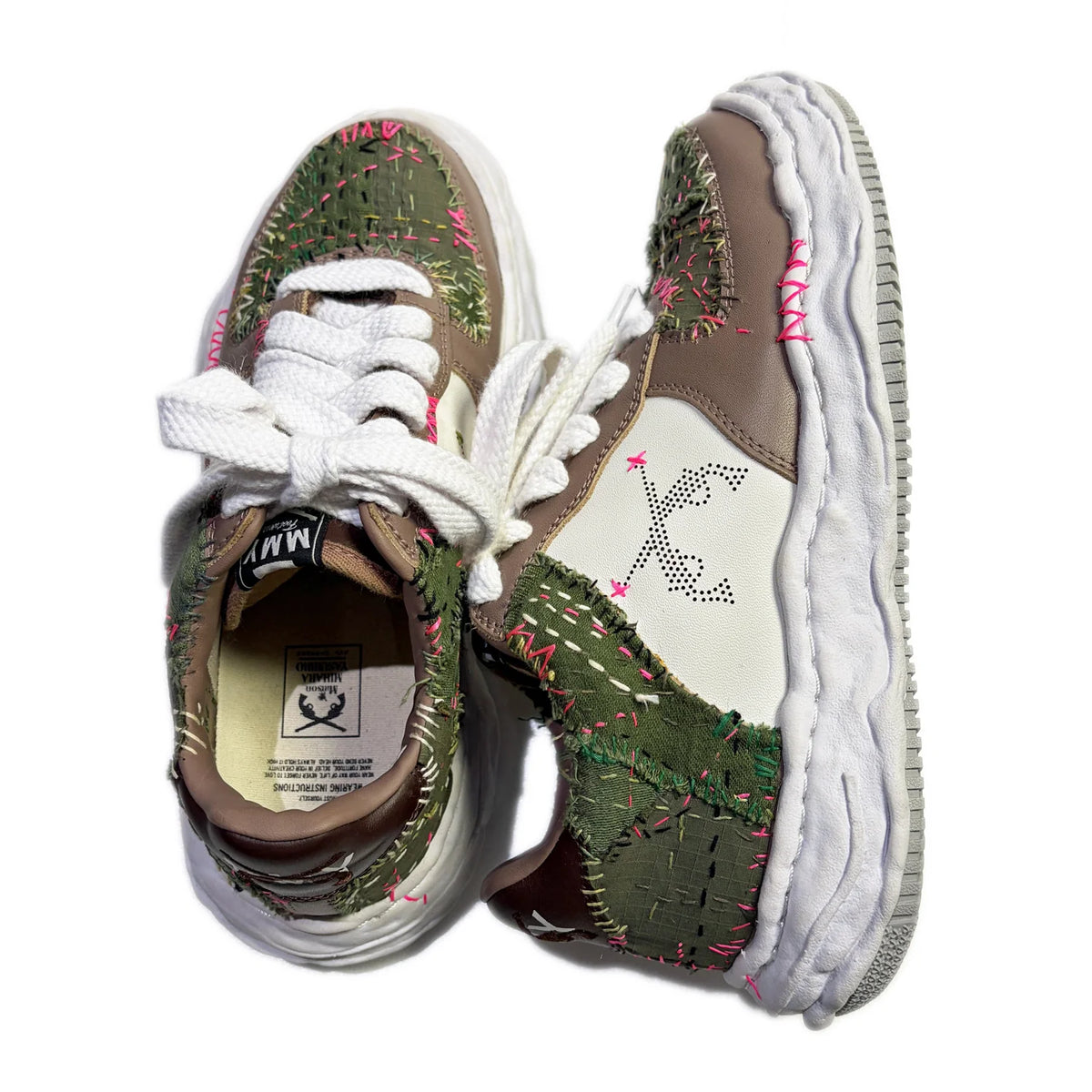 JunAle SASHIKO Maison MIHARAYASUHIRO SNEAKER / BEIGE x WHITE