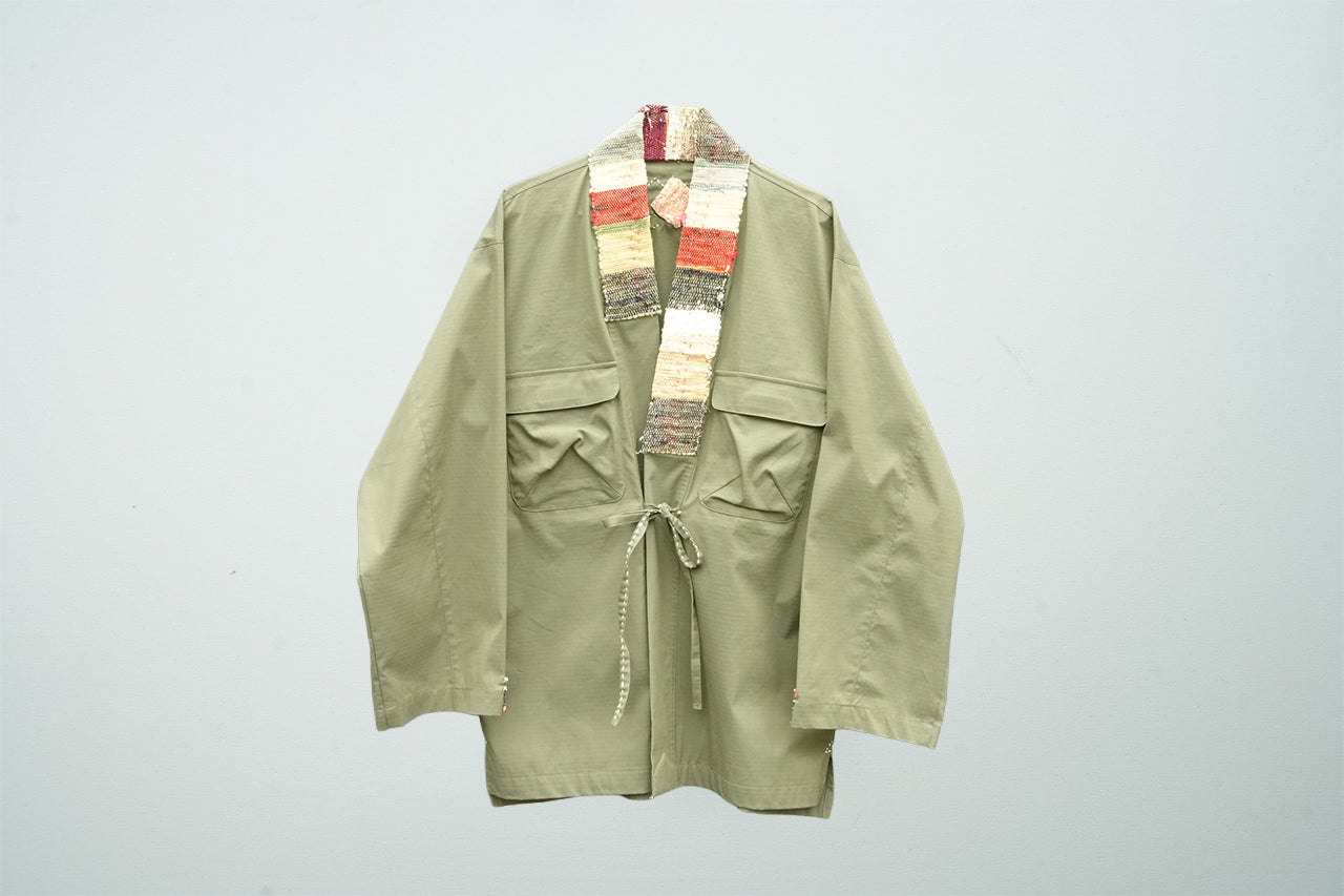 Noragi Field Jacket / Rip-Stop / 4 pockets / Sakiori