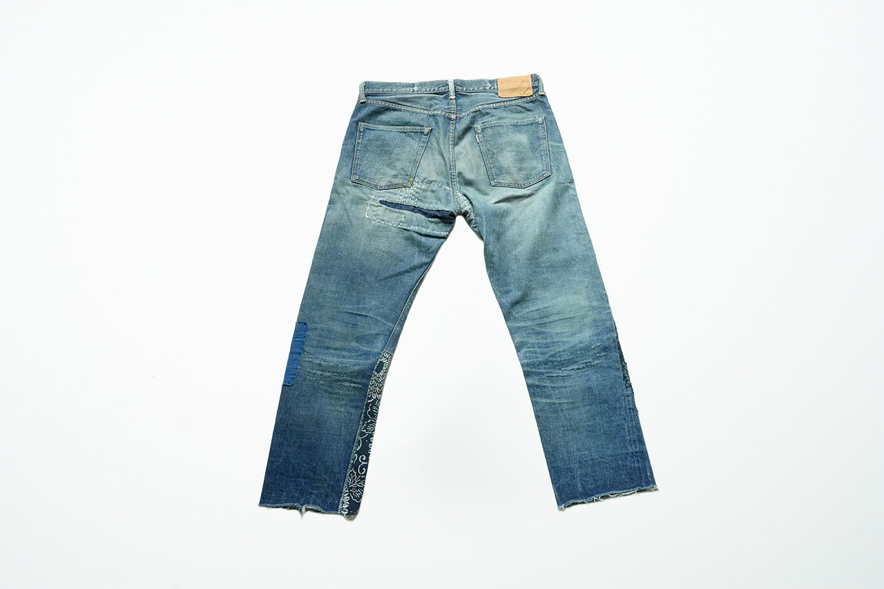Sashiko denim pants 003