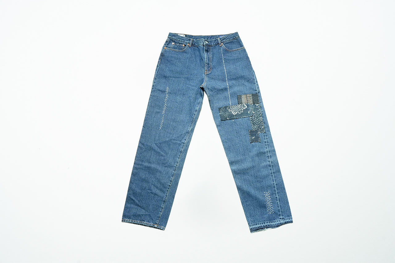 Sashiko denim pants 001
